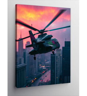Kanvas Tablo Gökyüzündeki Helikopter