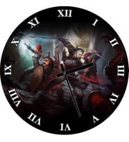 Cakatablo Witcher Macera Oyunu Görseli Duvar Saati