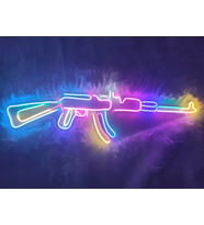 ak 47 neon led tabela dekorasyon(85x30cm)