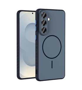Coverzone Samsung Galaxy A17 ?le Uyumlu Kamera Lens Korumal? K?l?f Magsafe Uyumlu Kablosuz ?arj �zellikli Tea Silikon Telefon K?l?f? Siyah
