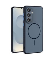 Coverzone Samsung Galaxy A17 ?le Uyumlu Kamera Lens Korumal? K?l?f Magsafe Uyumlu Kablosuz ?arj �zellikli Tea Silikon Telefon K?l?f? Siyah