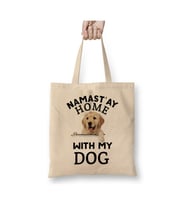 My Dog Best Dog Dad Ever Köpek Beyaz Bez Çanta Uzun Saplı Alışveriş Çantası Plaj Çantası