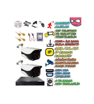 XMPro 2 KAMERALI 36 IR LEDLİ METAL 5MP SONY LENS  KASA GÜVENLİK KAMERA SETİ