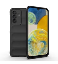 Samsung Galaxy A56 Uyumlu Kılıf Esnek TPU Oyuklu Arka Yüzey Tasarımlı Zore Etnik Silikon Kapak (Siyah)