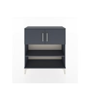 Arges Şifonyer 3 Raflı 2 Kapaklı 88x30x96 Antrasit-Antrasit