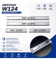 Mercedes W124 Krom Kapı Eşiği Takımı 1984-1995 Paslanmaz Çelik