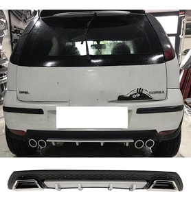 Opel Corsa C Gri Difüzör Çiftli Kare Egzoz Görünümlü D Tip Difizör