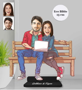 Kişiye Özel Sevgili Ahşap Eco Biblo -13
