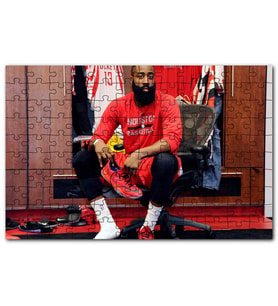Cakapuzzle James Harden Houston Basketbolcu Puzzle Yapboz MDF (Ahşap) (120 Parça)