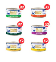 Nutri Feline 12'li Karışık Tavuklu Seri Yaş Kedi Maması Ekonomik Koli