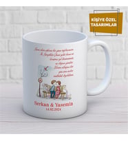 Kişiye Özel İsim Yazılabilir Sevgi Temalı Kupa Bardak