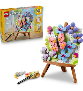 LEGO 31390 Creator 3’ü 1 arada Çiçekli Tablo - 8+ Yaş için Çerçeve veya Palet ve Resim Olabilen Oyuncak Yapım Seti (348 Parça)