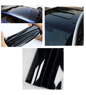 Piano Black Siyah Hava Kanallı Parlak Koruma Jelatinli Folyo 50cm X 3 Metre