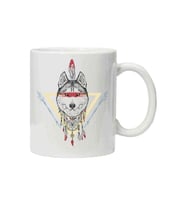 Kupa Bardak Dreamcatcher Wolf