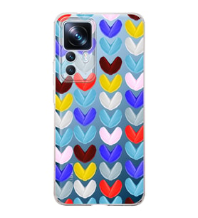 PrintiFy Xiaomi Mi 12T Pro ile Uyumlu Water Color 1  Kamera Korumalı Şeffaf  Kılıf