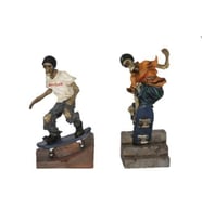 HEDİYELİK › KARIŞIK › İskelet Biblo QQC>>QQC 2LI KAYKAYLI İSKELET-6*6,5*14,2 CM.