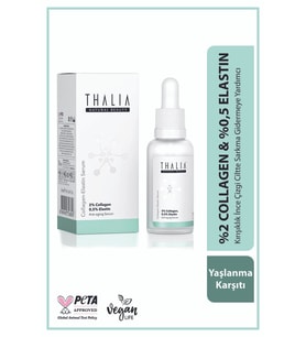 THALİA YAŞLANMA ÖNLEMEYE YARDMCI CİLT BAKIM SERUMU %2 COLLAGEN & %0,5 ELASTIN - 30 ML
