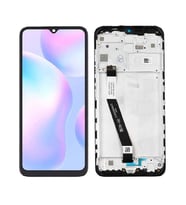 Xiaomi Redmi 9 ile Uyumlu Lcd Ekran Dokunmatik Çıtalı (Siyah)