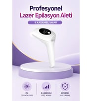 Lexroo HS-262 IPL Lazer Epilasyon Aleti 5 Kademeli Güç 999999 Atım Evde Epilasyon