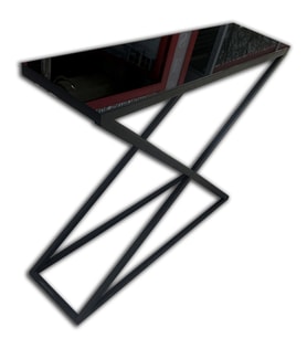 Dresuar 12632 X Temper Cam Metal Nikelaj Ayak Siyah Fırın Statik Boya El Yapım