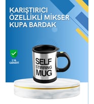 Çift Katmanlı Termos Özellikli Karıştırma Motorlu Kupa