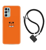 Oppo Reno 6 Kılıf Silikon Boyun Askılı İpli Desenli Silikon Garfi 1733