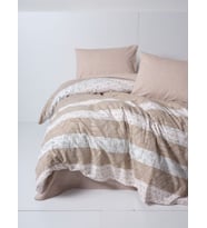 Cotton Box Flanel Nevresim Takımı Çift Kişilik Arrow Krem
