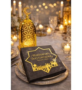 Ramazan Bayramı Siyah Peçete
