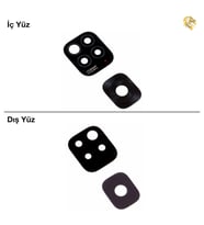 Xiaomi Redmi Note 11S Uyumlu Kamera Lensi Kamera Camı Lens Camı Arka Kamera Camı Camera Lens Glass