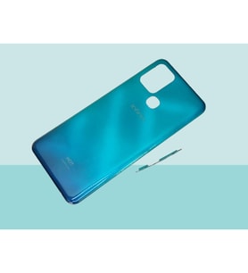 Infinix HOT 10 FULL Uyumlu FULL KASA Arka Kapak Batarya Kapağı - MAVİ