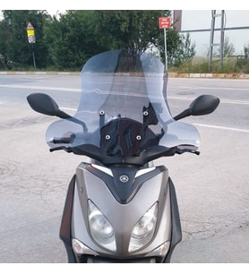 MOTOCAM Yamaha Xcity 250 Ön Cam 2011-2016 Model 50cm Füme Renkli 4mm ELCİKLİ
