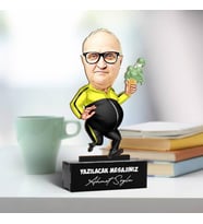 Diyet Yapan Babam Karikatürlü Biblo