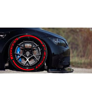 Lastik Stiker LASTİK YAZISI PIRELLI 4 adet P ZERO+KUYRUK KIRMIZI 1.KALITE SOLMAZ