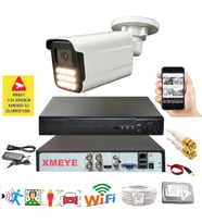 1 li Araç İnsan Yüz Tanımalı Hareket Algılayan 5 MP Lens 15 Warm Led Gece Renkli Kamera Seti 5915W