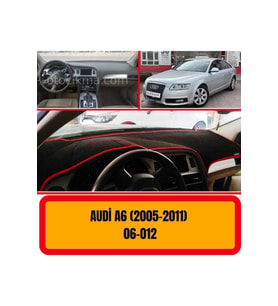 Audi A6 2005-2011 Ön Örtüsü Göğüs Panel Torpido Koruma Koruyucu Kılıfı Halısı Yedek Parça