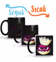 Cute Bırdıes Crown Sihirli Kupa Bardak Porselen