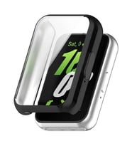 Microsonic Samsung Galaxy Fit 3 Kılıf 360 Full Round Soft Silicone Siyah (Siyah)