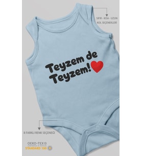 Teyzem De Teyzem! Sıfır Kol Bebek Zıbını %100 Pamuk