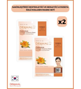 Sakinleştirici Destekleyici Ve Besleyici Aynısefa Özlü Kolajen Maske Seti 2 Adet