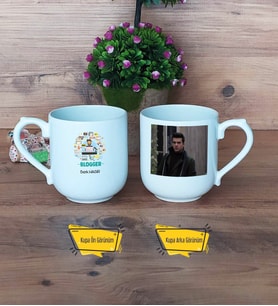 Blogger Kupa Bardak Oval Fotoğraflı