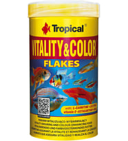 Vitality Color Flakes Tropikal Balıklar İçin Renklendirici Pul Balık Yemi 250 Ml 60gr