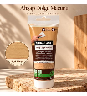 Ahşap Tamir Macunu AÇIK MEŞE Parke Mobilya Masa Dolgu Çatlak Çizik Giderici Fiberglas 125 ML