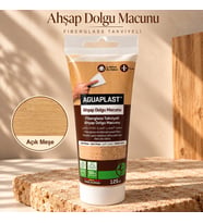 Ahşap Tamir Macunu AÇIK MEŞE Parke Mobilya Masa Dolgu Çatlak Çizik Giderici Fiberglas 125 ML
