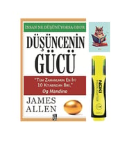Düşüncenin Gücü - James Allen 9786056949586 - Sarı Fosforlu Kalem - Not Defterli Seti