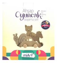 MİART AHŞAP OYUNCAK BOYAMA SETİ 18 BAYKUŞ