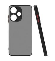 Coverzone infinix Hot 30i ile uyumlu K?l?f Hux Kapak ??k ve Dekoratif Model Toz Kir ve Darbelere Kar?? Koruma Y�kseltilmi? Kenarlar ile Ekstra Koruma Siyah