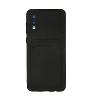 Samsung Galaxy A02 Kılıf Kelvin Kartvizitli Silikon - Siyah
