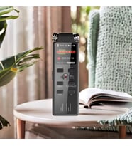 Taşınabilir Dijital Ekranlı Voice Recorder 16 gb Ses Kayıt Cihazı Mp3 Dinleme Özelliği