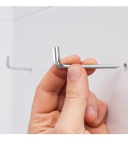 10 adet L Demir Kanca Vidası 24x73 mm No:3 - L Vida Duvara Montaj Askı Aparatı - Şofben Çivisi - Mobilya, Dolap, Duvar Rafları, Duvar Kancaları