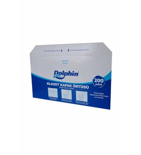 Dolphin Klozet Kapak Örtüsü Kağıdı - Beyaz - 200'li Paket